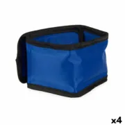 Coleira para Cães Azul Preto PVC Gel 6,5 x 1 x 45 cm Refrigerante (4 Unidades) Animais de Estimação - nacloset