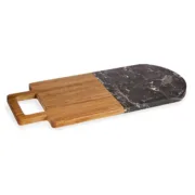 Tábua de corte Preto Mármore Acácia 18 x 1,5 x 38 cm (8 Unidades) A Preço de Revenda - nacloset 2