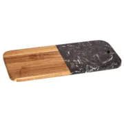 Tábua de corte Preto Mármore Acácia 18 x 1,5 x 38 cm (8 Unidades) A Preço de Revenda - nacloset 2