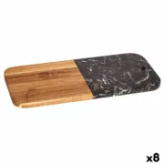 Tábua de corte Preto Mármore Acácia 18 x 1,5 x 38 cm (8 Unidades) A Preço de Revenda - nacloset