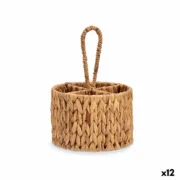 Organizador de Talheres Castanho Metal Jacinto-de-água 20 x 30 x 20 cm (12 Unidades) Casa | Jardim - nacloset