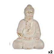 Figura Decorativa para Jardim Buda Poliresina 22,5 x 41,5 x 29,5 cm (2 Unidades) A Preço de Revenda - nacloset