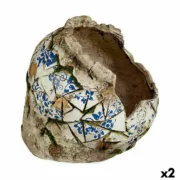 Figura Decorativa para Jardim Vaso Poliresina 29 x 27 x 30 cm (2 Unidades) A Preço de Revenda - nacloset