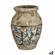 Figura Decorativa para Jardim Vaso Poliresina 25 x 32,5 x 25 cm (2 Unidades) A Preço de Revenda - nacloset