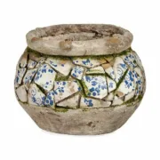 Figura Decorativa para Jardim Vaso Poliresina 28 x 19,5 x 28 cm (2 Unidades) A Preço de Revenda - nacloset 2