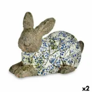 Figura Decorativa para Jardim Coelho Poliresina 20 x 29 x 40,5 cm (2 Unidades) A Preço de Revenda - nacloset