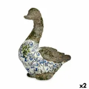 Figura Decorativa para Jardim Pato Poliresina 17 x 42 x 40 cm (2 Unidades) A Preço de Revenda - nacloset