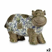 Figura Decorativa para Jardim Vaca Poliresina 18,5 x 33,5 x 46,5 cm (2 Unidades) A Preço de Revenda - nacloset