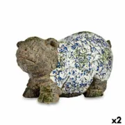 Figura Decorativa para Jardim Porco Poliresina 20,5 x 26 x 47 cm (2 Unidades) A Preço de Revenda - nacloset