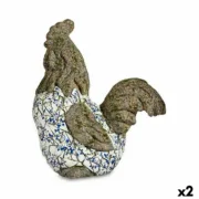 Figura Decorativa para Jardim Galo Poliresina 22,5 x 46 x 41,5 cm (2 Unidades) A Preço de Revenda - nacloset