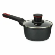 Tacho com Tampa Ø 16 cm Preto Alumínio (6 Unidades) A Preço de Revenda - nacloset 2