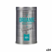 Bote Organic Legumes Cinzento Folha de Flandres 10,4 x 18,2 x 10,4 cm (24 Unidades) A Preço de Revenda - nacloset