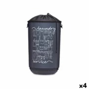 Cesto da Roupa Laundry Sevice Azul escuro Plástico 40 L 34 x 52,5 x 34 cm (4 Unidades) A Preço de Revenda - nacloset