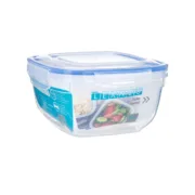 Lancheira Hermética Quadrado Transparente Polipropileno 1,5 L 17 x 10 x 17 cm (12 Unidades) A Preço de Revenda - nacloset 2