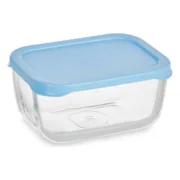 Lancheira Snow 420 ml Azul Transparente Vidro Polietileno (12 Unidades) A Preço de Revenda - nacloset 2