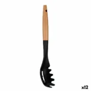 Colher para Servir Massa Preto Natural Madeira 6 x 33,5 x 6 cm (12 Unidades) A Preço de Revenda - nacloset