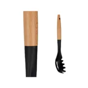 Colher para Servir Massa Preto Natural Madeira 6 x 33,5 x 6 cm (12 Unidades) A Preço de Revenda - nacloset 2