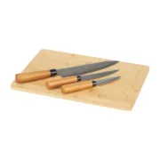 Conjunto de Facas Tábua de corte Queijo Castanho Bambu (6 Unidades) Conjuntos de Facas - nacloset 2