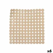 Tapete Antiderrapante para Duche Bege PVC 54 x 54 x 1 cm (6 Unidades) A Preço de Revenda - nacloset