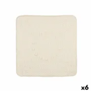 Tapete Antiderrapante para Duche Bege PVC 53 x 52,5 x 1 cm (6 Unidades) A Preço de Revenda - nacloset