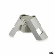 Tampa Kinvara KT970 Prateado Aço inoxidável Plástico 6 x 5,5 x 3,5 cm Hermético (12 Unidades) A Preço de Revenda - nacloset