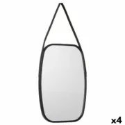 Espelho de parede Preto Cristal Polipele 43 x 65 x 3 cm (4 Unidades) A Preço de Revenda - nacloset