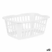 Cesto Branco Polipropileno 50 L 58 x 24 x 42 cm (12 Unidades) A Preço de Revenda - nacloset