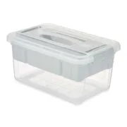 Caixa Multiusos Cinzento Transparente Plástico 5 L 29,5 x 14,5 x 19,2 cm (6 Unidades) A Preço de Revenda - nacloset 2