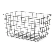 Cesta Multiusos Preto Metal 38,5 x 20,5 x 28 cm Retangular (6 Unidades) A Preço de Revenda - nacloset 2