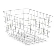 Cesta Multiusos Prateado Metal 38 x 21 x 26 cm Retangular (6 Unidades) A Preço de Revenda - nacloset 2