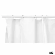 Cortina de Duche Berilo 89375 Branco Polietileno EVA 180 x 180 cm (12 Unidades) A Preço de Revenda - nacloset