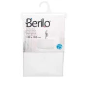 Cortina de Duche Berilo 89375 Branco Polietileno EVA 180 x 180 cm (12 Unidades) A Preço de Revenda - nacloset 2