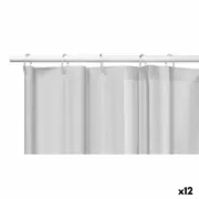 Cortina de Duche Berilo SC-MIX-01-GREY Cinzento Polietileno EVA 180 x 180 cm (12 Unidades) A Preço de Revenda - nacloset