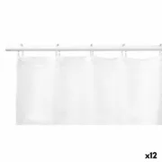 Cortina de Duche Pontos Branco Poliéster 180 x 180 cm (12 Unidades) A Preço de Revenda - nacloset
