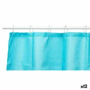 Cortina de Duche Pontos Azul Poliéster 180 x 180 cm (12 Unidades) A Preço de Revenda - nacloset
