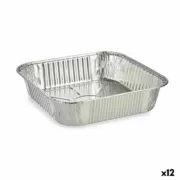 Conjunto de tabuleiros para alimentos Kinvara 23241 Descartável Quadrado 12 Unidades Casa | Jardim - nacloset