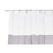 Cortina de Duche Transparente 180 x 180 cm Cinzento Plástico PEVA (12 Unidades) A Preço de Revenda - nacloset 2