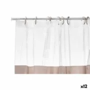 Cortina de Duche Transparente 180 x 180 cm Bege Plástico PEVA (12 Unidades) A Preço de Revenda - nacloset