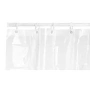 Cortina de Duche 180 x 180 cm Plástico PEVA Transparente (12 Unidades) A Preço de Revenda - nacloset 2