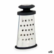 Ralador Kinvara KT1210376 Preto Prateado Aço inoxidável TPR 9 x 15,5 x 4,2 cm (12 Unidades) A Preço de Revenda - nacloset