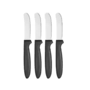 Conjunto de Facas Kinvara CN-KT172244E Preto Prateado Aço inoxidável Plástico 17 cm (12 Unidades) Conjuntos de Facas - nacloset 2