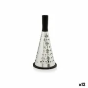 Ralador Preto Prateado Aço inoxidável ABS TPR 11,5 x 24,5 x 11,5 cm (12 Unidades) A Preço de Revenda - nacloset