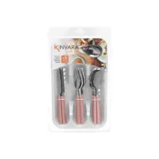Conjunto de Talheres Kinvara KT166096-1C-P Cor de Rosa Prateado Aço inoxidável Plástico (6 Unidades) Cozinha | Gourmet - nacloset 2