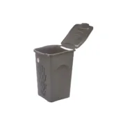 Cesto de Roupa Suja Stefanplast Antracite Plástico 50 L 37 x 56 x 39 cm (6 Unidades) A Preço de Revenda - nacloset 2