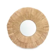 Espelho de parede Castanho Vidro Erva 110 x 110 x 3 cm Casa | Jardim - nacloset