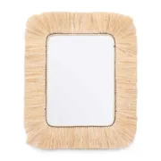 Espelho de parede RI-6065 Castanho 77 x 67 x 3 cm Retangular Casa | Jardim - nacloset