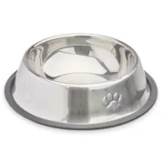 Comedouro para Cão Prateado Cinzento Borracha Metal 35 x 0,03 x 25 cm (24 Unidades) A Preço de Revenda - nacloset 2
