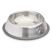 Comedouro para Cão Prateado Cinzento Borracha Metal 15 x 4 x 15 cm (24 Unidades) A Preço de Revenda - nacloset 2