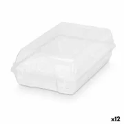 Caixa empilhável para sapatos Transparente Plástico 19 x 10,5 x 33 cm (12 Unidades) A Preço de Revenda - nacloset