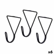 Cabides Preto Metal Triangular Conjunto 3 Peças (6 Unidades) A Preço de Revenda - nacloset
